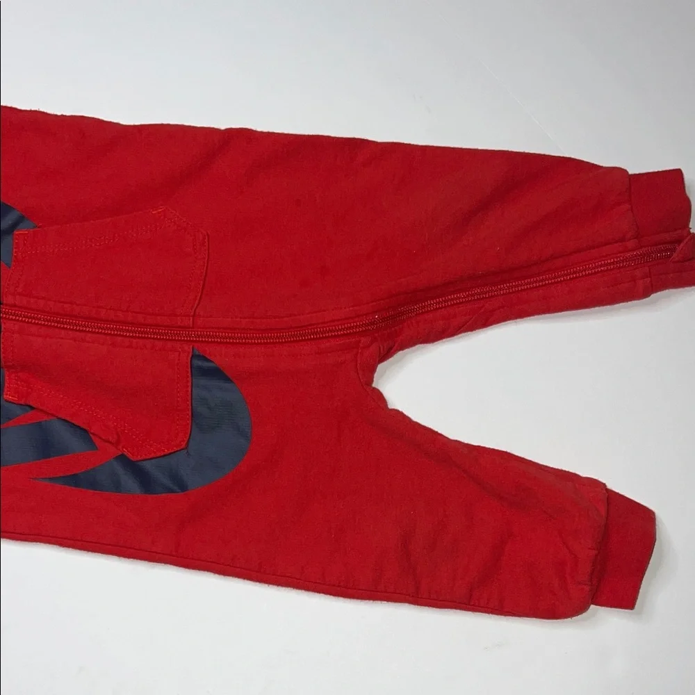 Nike Red and Black Kids Footie One Piece - Picture 4 of 5